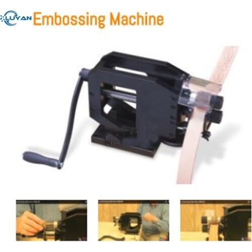 1pc leather embossing machine manual bronzing machine belt leather indentation printing machine