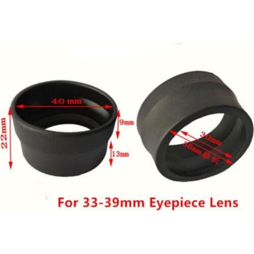 2PCS High Elasticity Rubber Microscope Eyepiece Telescope Camera Eyepiece Eye Cups Guards