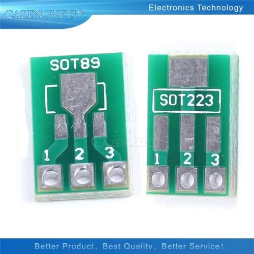 20pcs/lot SOT89 SOT223 to DIP PCB Transfer Board DIP Pin Board Pitch Adapter keysets In Stock