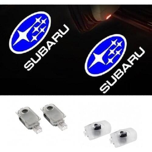 2X Car led Door logo Laser Light Projector Ghost Shadow Welcome Light for SUBARU Forester Outback legacy Impreza XV Tribeca BRZ