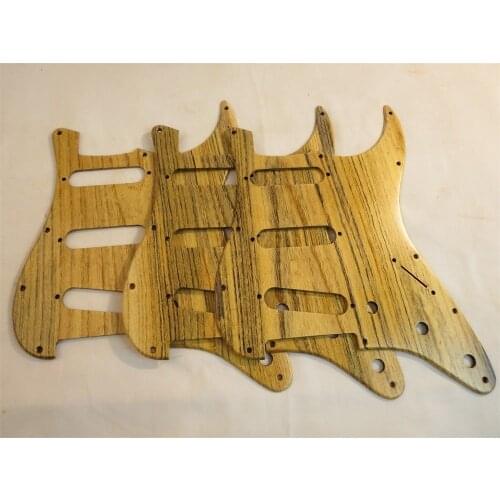 3pcs solid wood Hand made Ailanthus wood GUITAR SSS Pickguard