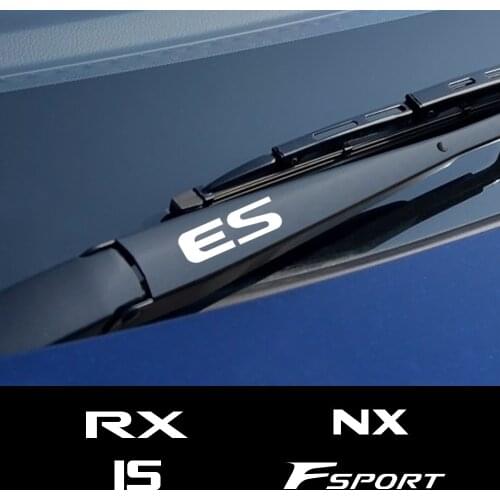 4PCS Car Decals Window Wiper Stickers For Lexus RX 300 330 IS 250 300 GX 400 460 UX 200 NX LX LS GS ES CT200h Fsport Accessories