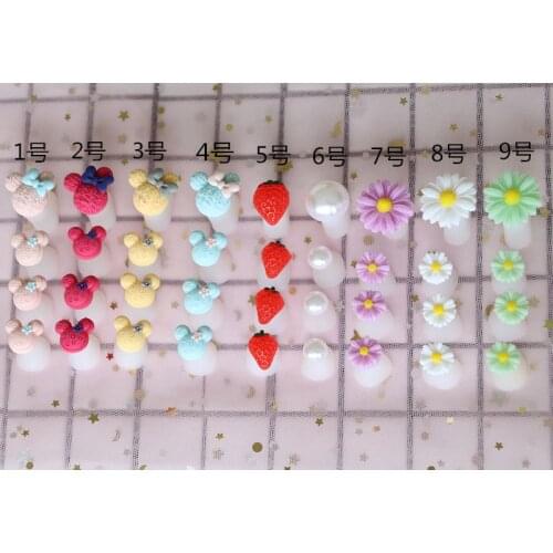 8pcs/Set Nail Art Reusable silicone toe separator Nail Art Tools NA66-1-9