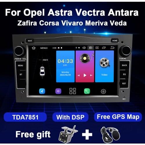 Android Car Multimedia Player 2 Din For Opel Astra H G J Meriva Vectra Antara Zafira Corsa Vauxhall Radio GPS Navigation NO DVD
