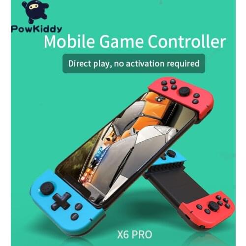 POWKIDDY X6PRO Wireless Bluetooth Game Controller Telescopic Gamepad Joystick For Android Mobile Phone Game Handle PC 3D Games