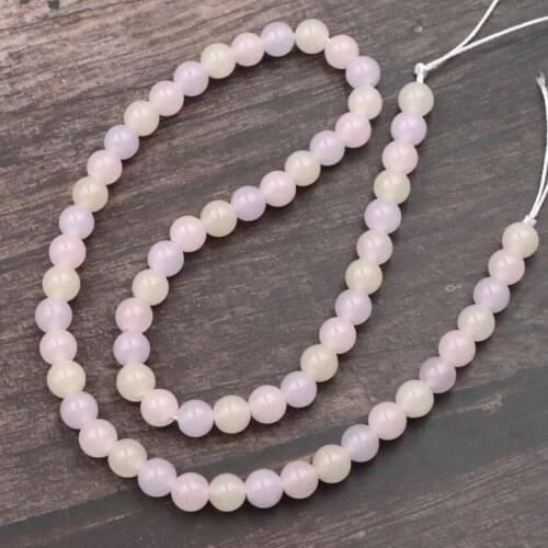 Multi Natural Stone Loose Bead for Jewelry Making Jades Chalcedony Round Spacer Crystal DIY Bracelet Necklace Accessories 15"B27