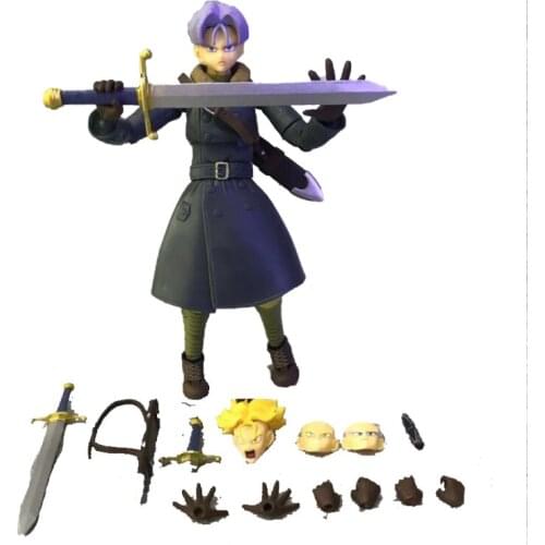 Dragon Ball Z Super Universe Future SHF Trunks Movable model Figure desk decoration childrens collection toy holiday gift