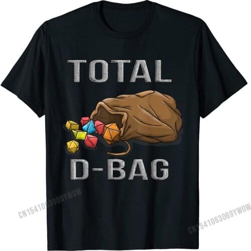 Total D-Bag Funny Dice Bag Tabletop Gaming T-Shirt Camisas Men Custom Tshirts Funky Mens Tops Tees Casual