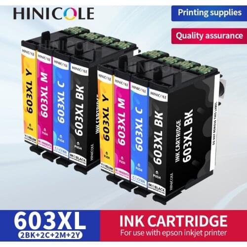 HINICOLE For Epson 603XL Compatible For Expression Home XP-3100 XP-4100 XP-2100 XP-2105 XP-3105 XP-4105 Printer Ink Cartridges