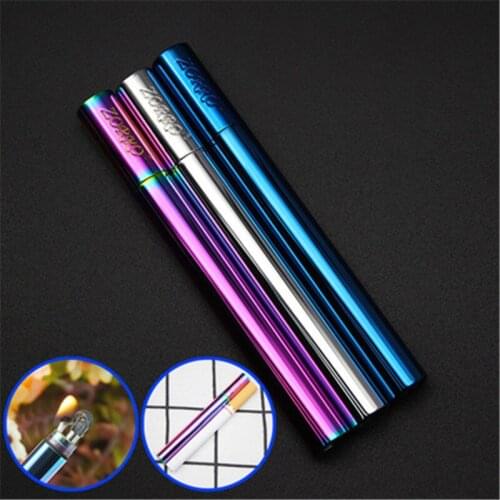 Kerosene Lighter Zorro Ruyi Golden Hoop Rod Smoke-Shaped Grinding Wheel Lighter Cigarette Accessories Men And Women Gifts