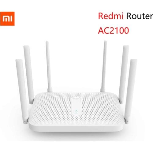 Xiaomi Redmi AC2100 Router Gigabit 2.4G 5.0GHz Dual-Band 2033Mbps Wireless Router Wifi Repeater With 6 High Gain Antennas Wider