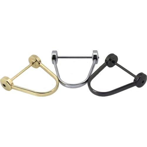 1pcs Metal Removable Open Screw D Ring Buckle Fashion Shackle Clasp for DIY Leather Craft Bag Strap Belt Bandle Shoulder Webbing