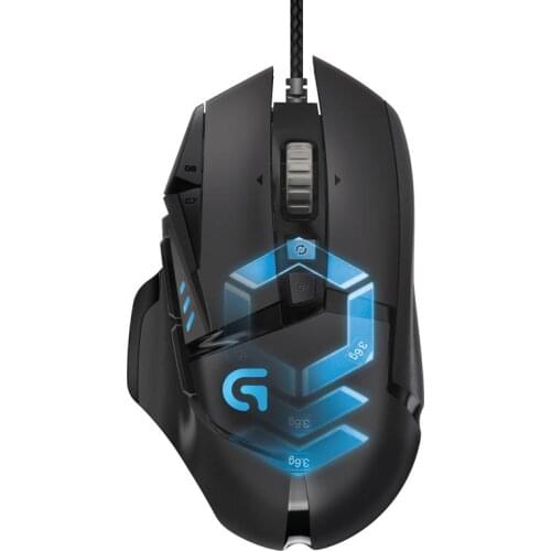 Original Logitech G502 Professional Gaming Mouse 12000DPI RGB Proteus Spectrum Tunable Gaming Programming Mouse For PUBG CSGO FP