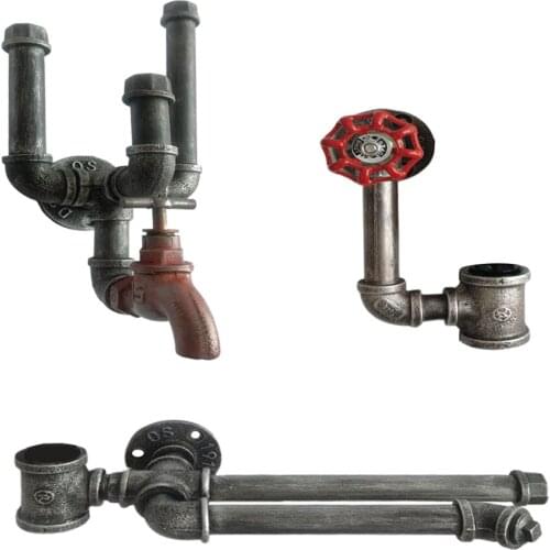 Wall Mounted Metal Wine Bottle Holder Novelty Industrial Themed Space Saving