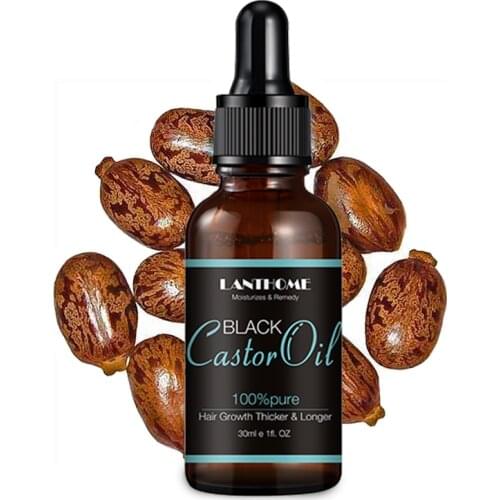Natural Castor Oil Eyelashes Eyebrow Hair Growth Essential Oil Prevent Skin Aging Castor Organic Serum Hair Fast Growth Liquid