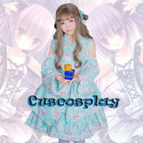 2018 new Lolita dress Cosplay cute retro style Lolita fashion cute dress