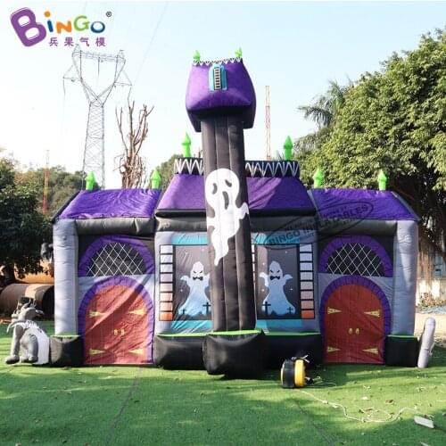 Personalized 7x4x5 Meters Inflatable Halloween Haunted House For Outdoor Entertainment - BG-F0259