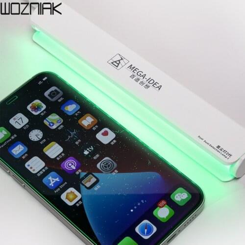 QIANL MEGA-IDEA Professional LED Dust Detection Lamp Fingerprint Scratch Observer Light LCD Screen Dust Test Green UV Cure Lamp