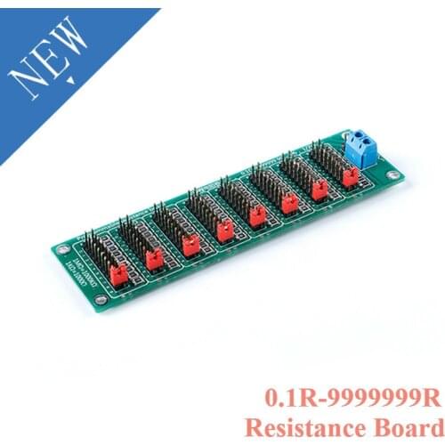 0.1R-9999999R Programmable Resistor Resistance Board Module 1/2W 1% 8pcs Jumper Caps 0.1-9999999MΩ