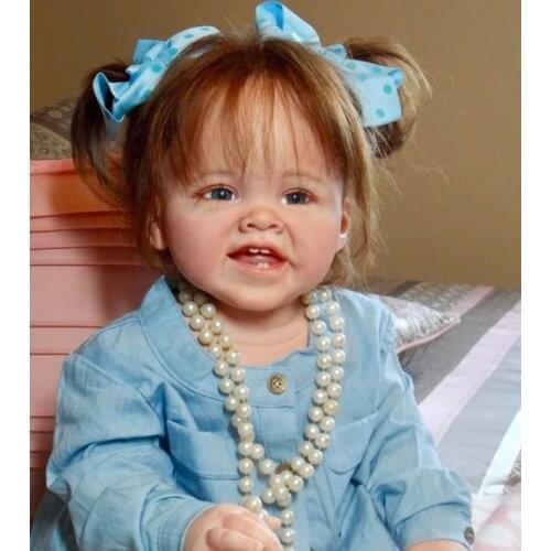 Reborn toddler kit 28" DIY lifelike soft silicone vinyl reborn baby doll mould real gentle touch