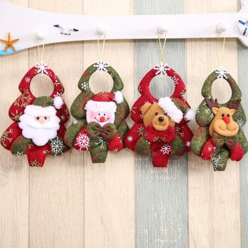 Christmas Ornaments Gift Santa Claus Snowman Tree Toy Doll Hang Decorations Christmas Decorations For Home