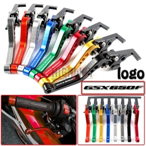 Motorcycle Brake Handle Bar Lever CNC Aluminum Short Adjustable Brake Clutch levers For Suzuki GSX650F GSX 650 F 2008-2015