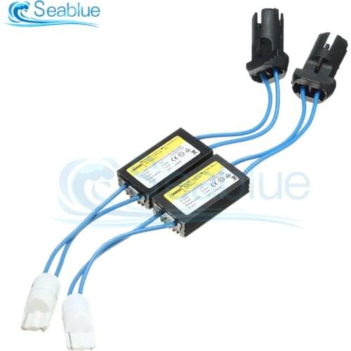 2Pcs/lot T10 T15 194 W5W 168 921 LED Bulb Canbus Error Free Warning Canceler Decoder Resistor Capacitor Wire Adapter 12V 0.29A