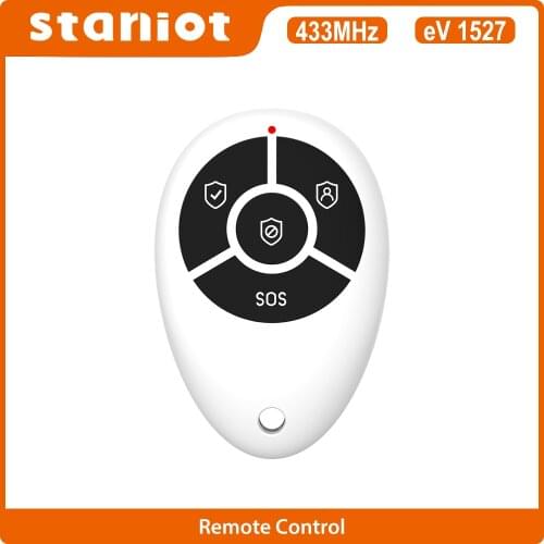 Staniot 433MHz High Quality Portable 4 Buttons Keychain Wireless Remote Control For WIFI GSM Home Burglar Security Alarm System