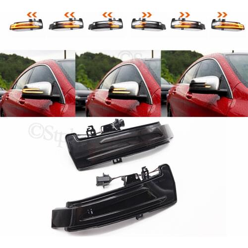 High-brightness LED dynamic turn signal side mirror indicator light streamer flasher For Mercedes Benz B Class W246 2012-2018
