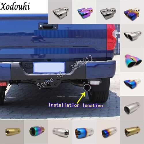 For Toyota Tundra 2009-2017 2018 car cover muffler exterior back end pipe dedicate exhaust tip tail outlet ornament vent 1pcs