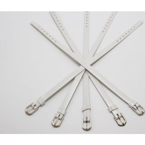 10 White Plain Style Leatherette Bracelet Wristband Fit 8mm Slide Charms DIY
