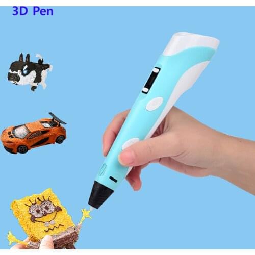 3D Pen DIY 3D Printer Pen Drawing Pens 3d Printing Best for Kids With ABS Filament 1.75mm Christmas Birthday Gift