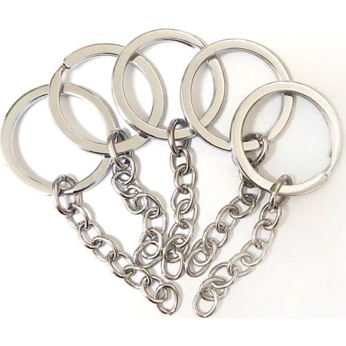 5pcs 10pcs Metal Pendant Keychain Keyring