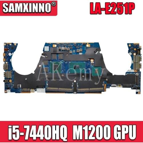 Akemy For HP ZBook Studio G4 Laptop Motherboard LA-E251P 921016-601 921016-001 I5-7440HQ CPU M1200 GPU Test work