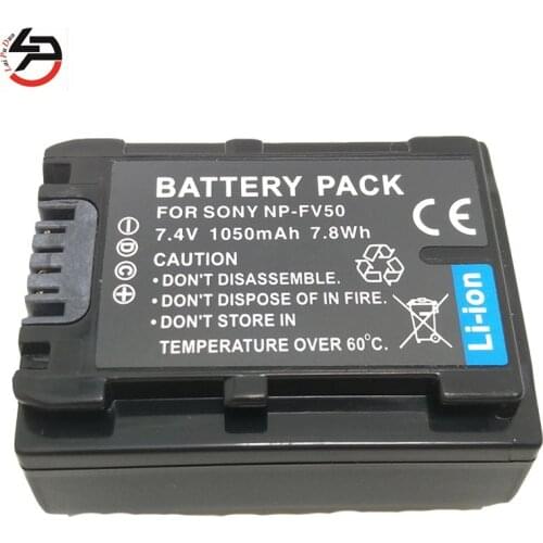 Laipuduo 1050mah 100% brand new Replacement NP-FV50 NP FV50 Battery For Sony NP-FV30 NP-FV40 HDR-CX150E HDR-CX170 HDR-CX300