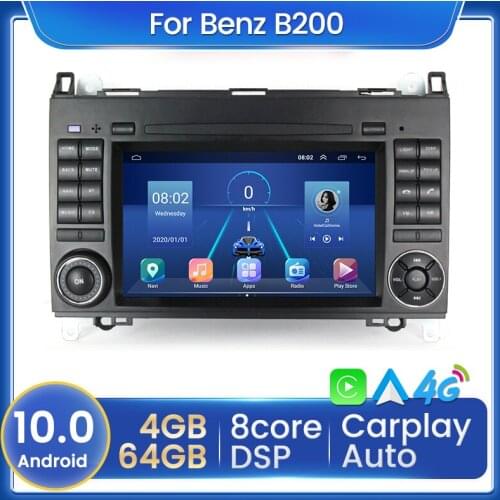 7inch 4+64G HD Car Radio Multimedia Video Player Navigation GPS for Mercedes Benz B200 W169 W245 W639 Viano Vito NO DVD 2din BT