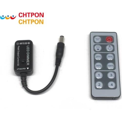 DC12V 24V Mini 12key infrared dimmer Remote Controller 6A for Led Strip Light SMD3528 5630 5050