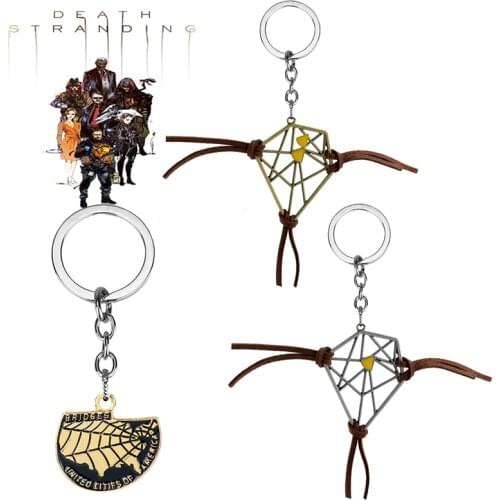 Game Death Stranding Dreamcatcher Keychain Men Connections Sam Porter Bridges Key Chain Trinket Women Jewelry Kojima Buckle