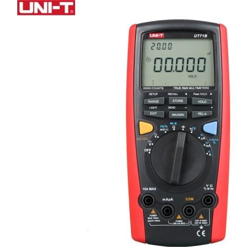 UNI-T UT71B Intelligent Digital Multimeter Professional 20000 Counts Display AC / DC Capacitance Meter Auto Range Data Logging
