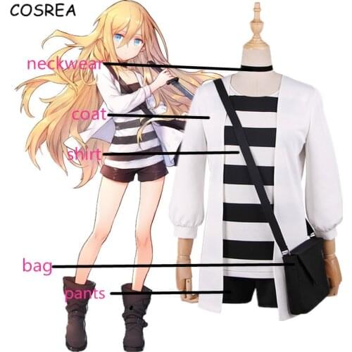 Angels of Death Cosplay Rachel Gardner Costumes Rachel Gardner Daily Full Jacket +T-shirt+ Shorts Japanese Kimono Ray Backpack