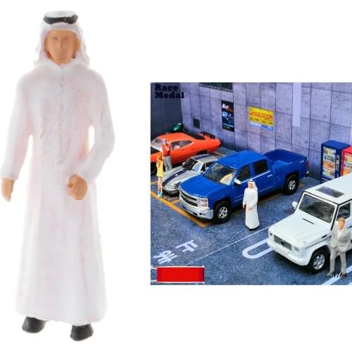 Dubai Prince Street Car Figure Model Standing Pose Miniature Miniature