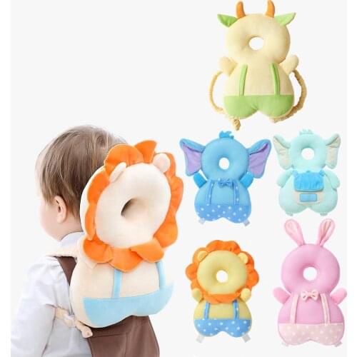 Baby Head Protection Pillow Baby Toddler Protection Pad Soft PP Cotton Pillow Cute Cartoon Baby Care Protective Cushion