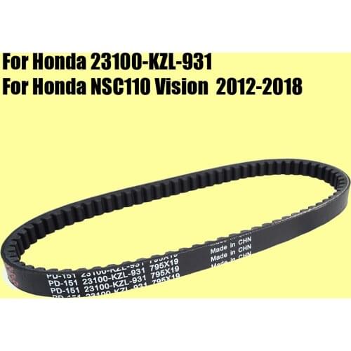Drive Belt for Honda NSC110 Vision 2012 - 2018 23100-KZL-931 2017 2016 2015 2014 2013 Transfer Belt NSC 110