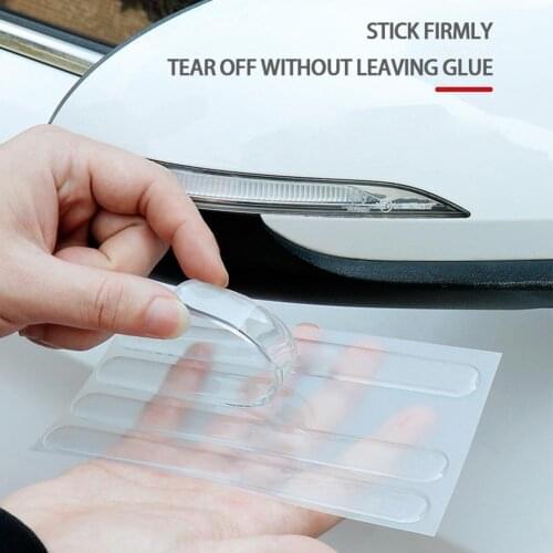 Car Transparent Door Edge Anti-scratch Strip Rearview Mirror Anti-collision Protector Bumper Sticker Anti-scratch Strip