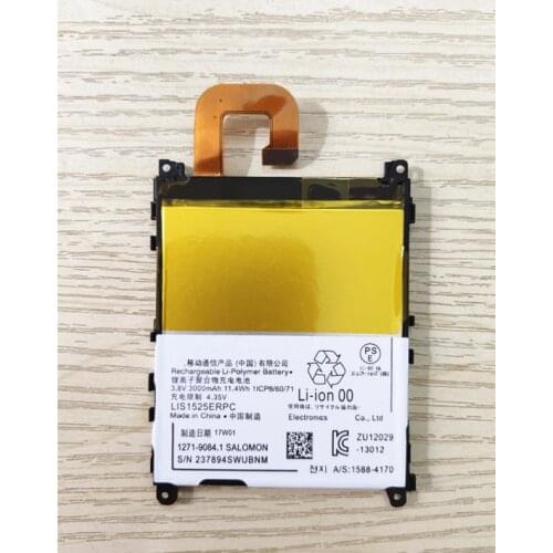 LIS1525ERPC 3.8V 3000mAh Replacement Battery For SONY Xperia Z1 L39h L39 C6902 C6903 C6916 C6943 SO-01F L39T L39U Phone