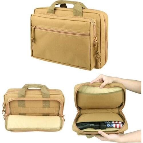 Tactical Glock Hand Carry Bag Multi-Pocket Nylon Pistol Gun Bag Glock Range Bag Backpack For 1911 G2C Makarove Pistol G17 G19