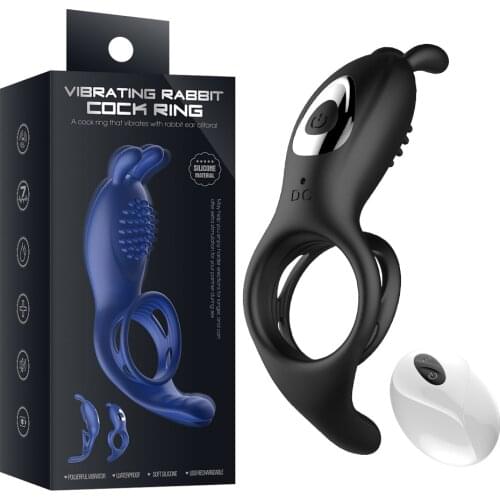 SECWELL Vibrating Cock Sex Ring Male Penis Stimulator Delay Ejaculation Vibrator Erotic Sex Toys 9 Speed Wireless Remote Control