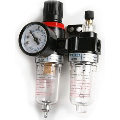 11/11AFC2000 1/4" Air Processor Regulating Pneumatic Pressure Reducing Valve Oil-water Separator Filter Airbrush