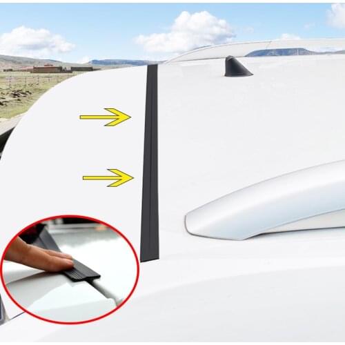 1.6M Universal Car Door Trunk Upper Edge Sealing Strip Rubber Dustproof Sticker For SUV MPV Hatchback Sedan Auto Accessories