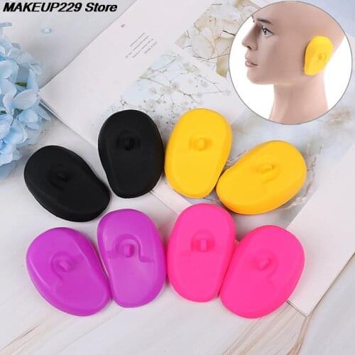 1 Pair Silicone Ear Cover Practical Travel Hair Color Showers Water Shampoo Ear Protector Cover For Ear Care 8cm*5.5cm